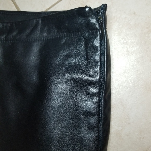 Ann Taylor LEATHER Pant - Picture 3 of 4